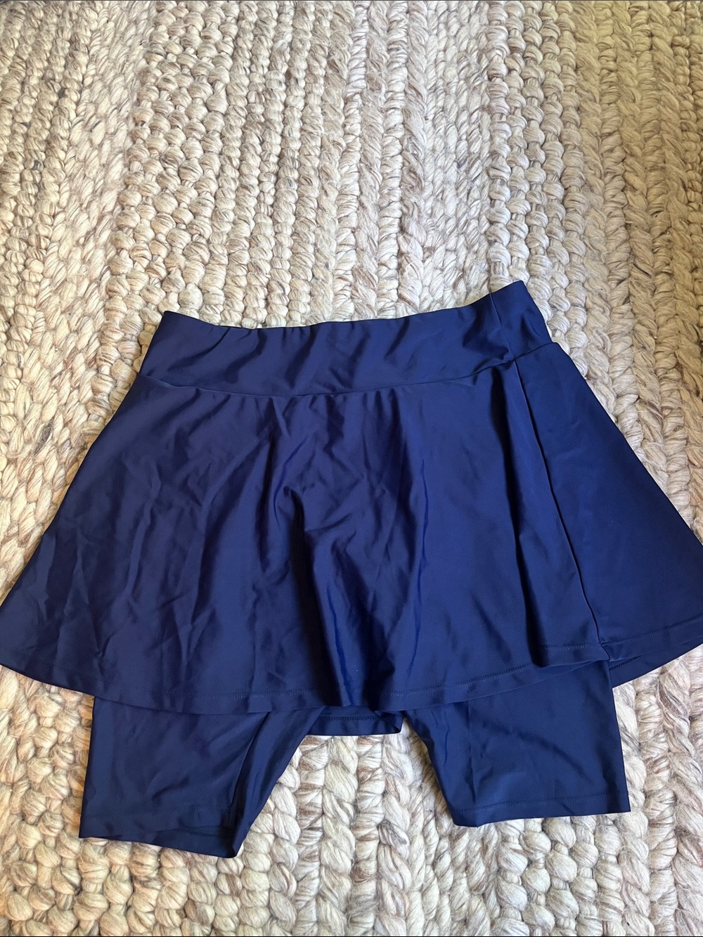 Calypsa by Modli Swim Skirt with bike shorts Navy XL